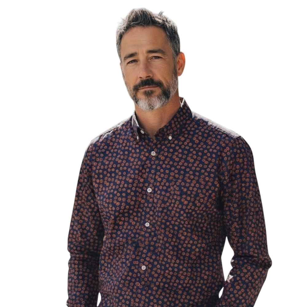 Bonobos Men's Casual Button-Down Shirt in Dark Navy Blue